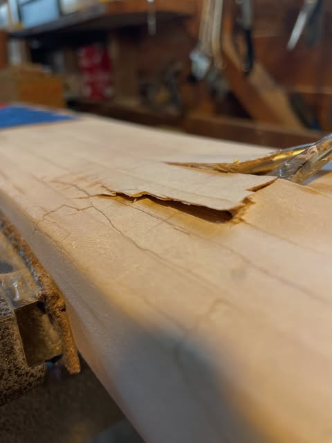 Bat with badly delaminated face